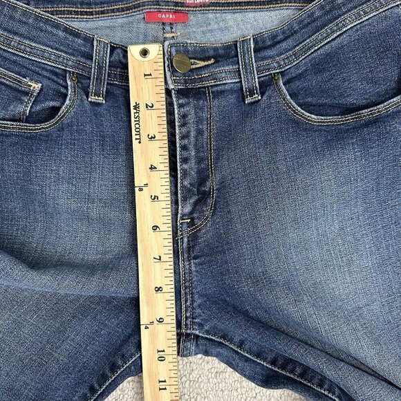 Denizen Levis Blue Jeans Capri Pant Size 12 Cotton Blend Stretch Mid Rise - Picture 5 of 10